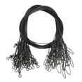 thumbnail image 1 of Fishing Wire Leader Line Steel Heavy Saltwater Fishing Leader Line High Strength with Rolling Swivel and Snap Black, 1 of 5