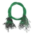 thumbnail image 1 of Fishing Wire Leader Line Steel Heavy Saltwater Fishing Leader Line High Strength with Rolling Swivel and Snap Green, 1 of 5