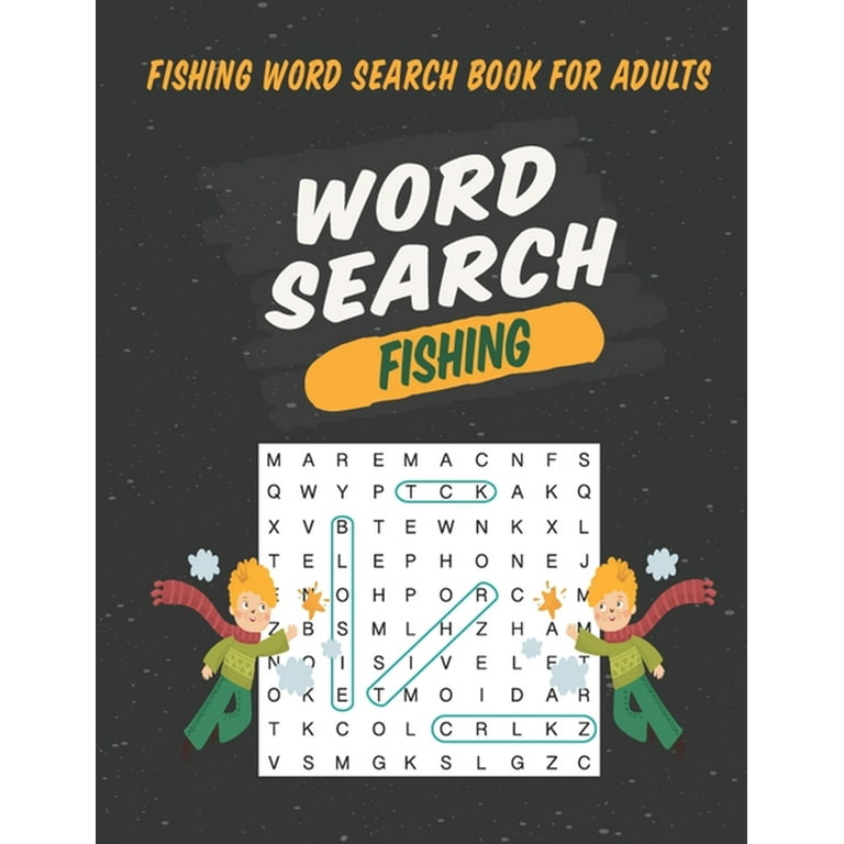 Fishing Word Search Book For Adults: Large Print Books For Adults & Seniors  (Paperback) 