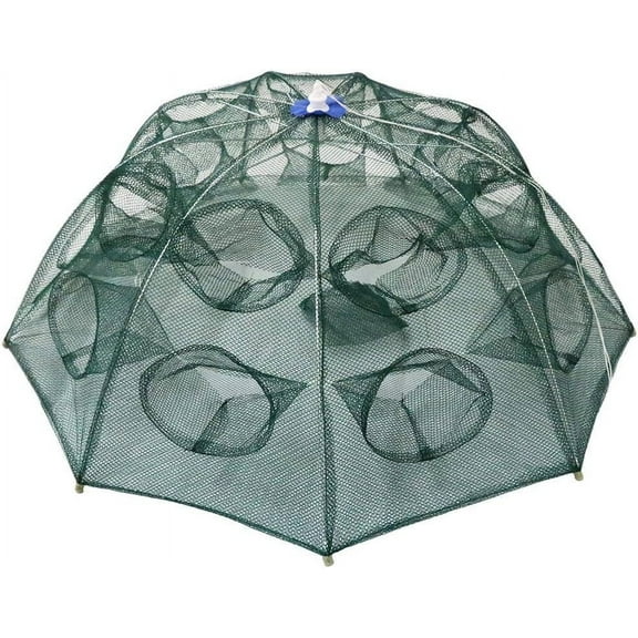 Fishing bait trap 1-piece set, foldable fishing net portable umbrella fishing casting net shrimp net crab bait casting net trap automatic fishing accessories for fresh and salt water