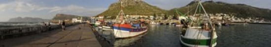 Fishing boats at a harbor Kalk Bay False Bay Cape Town Western Cape Province South Africa Canvas Art - Panoramic Images (22 x 4)