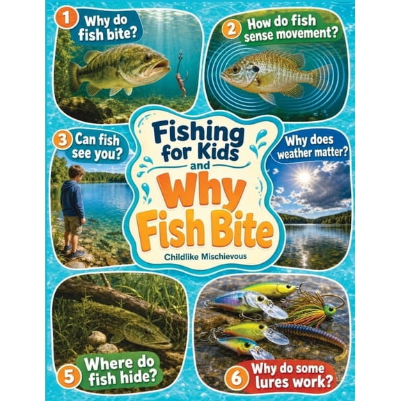 Fishing for Kids and Why Fish Bite: A Kids Encyclopedia for Ages 8-12 Exploring Fish Behavior, Bait, Weather, Water, Lur, (Paperback)