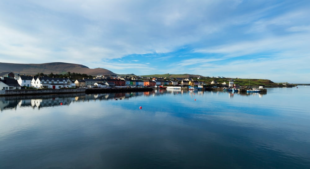 Fishing harbor Caherdaniel Iveragh Peninsula Ring Of Kerry County Kerry Republic of Ireland Canvas Art - Panoramic Images (36 x 12)