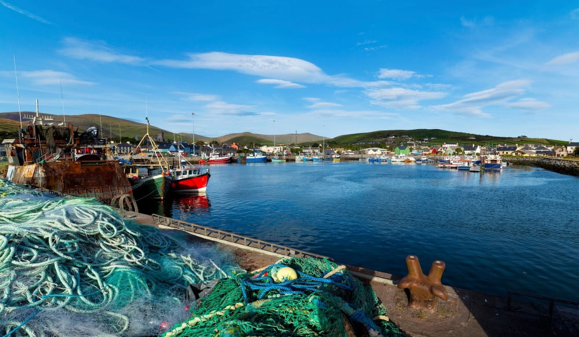 Fishing harbor Dingle Harbour Dingle Peninsula Dingle County Kerry Republic of Ireland Canvas Art - Panoramic Images (20 x 12)