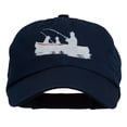 thumbnail image 1 of Fishing in Boat Embroidered Pet Spun Cap - Navy OSFM, 1 of 5