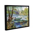 thumbnail image 1 of Fishing in Spring, the Pont de Clichy (Asnieres) Gallery Wrapped Floater-framed Canvas, 1 of 3
