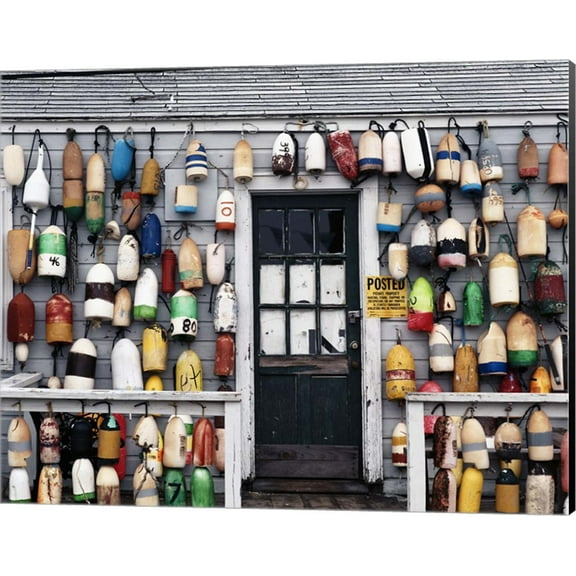 Fishing shack, Niantic, Connecticut by Walter Bibikow / Danita Delimont, Canvas Wall Art, 20W x 16H