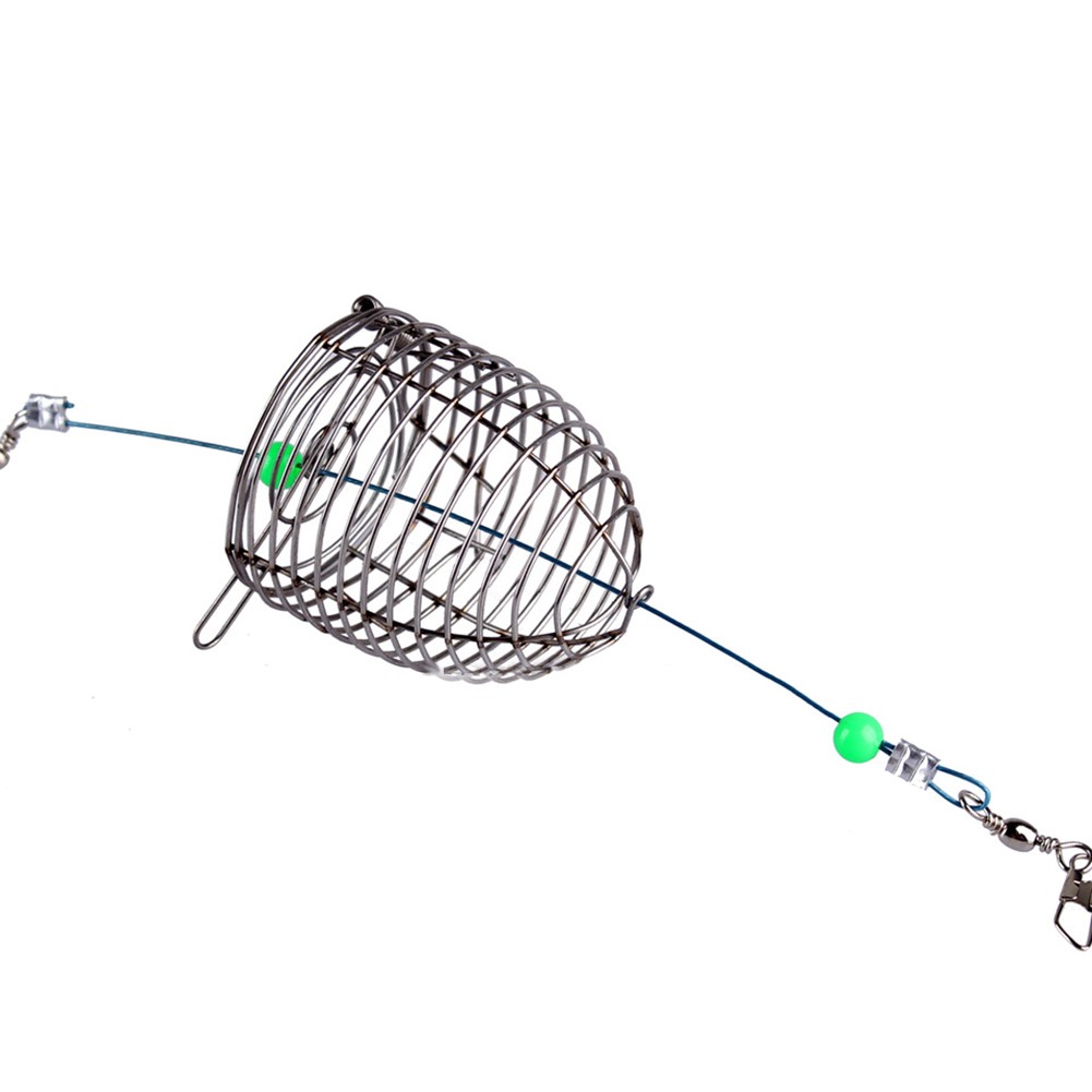 Fishing Stainless Steel Nesting Cage Bait Spreader Decoy Cage Bait Cage