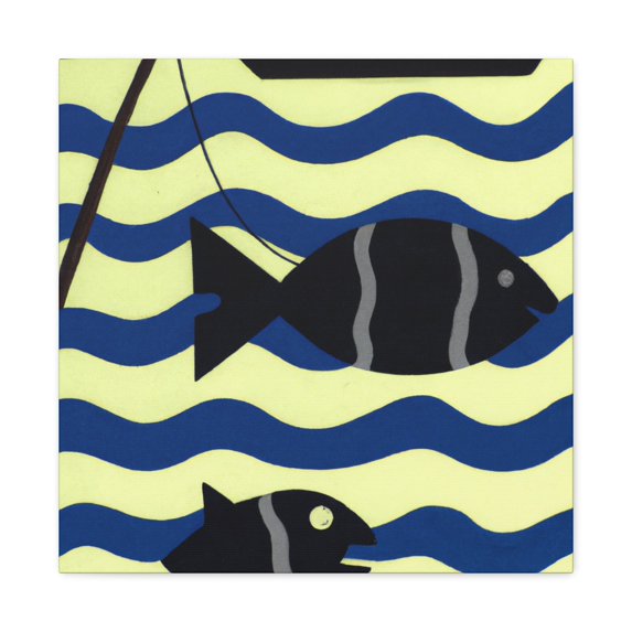 "Fishing the Deep Blue" - Canvas