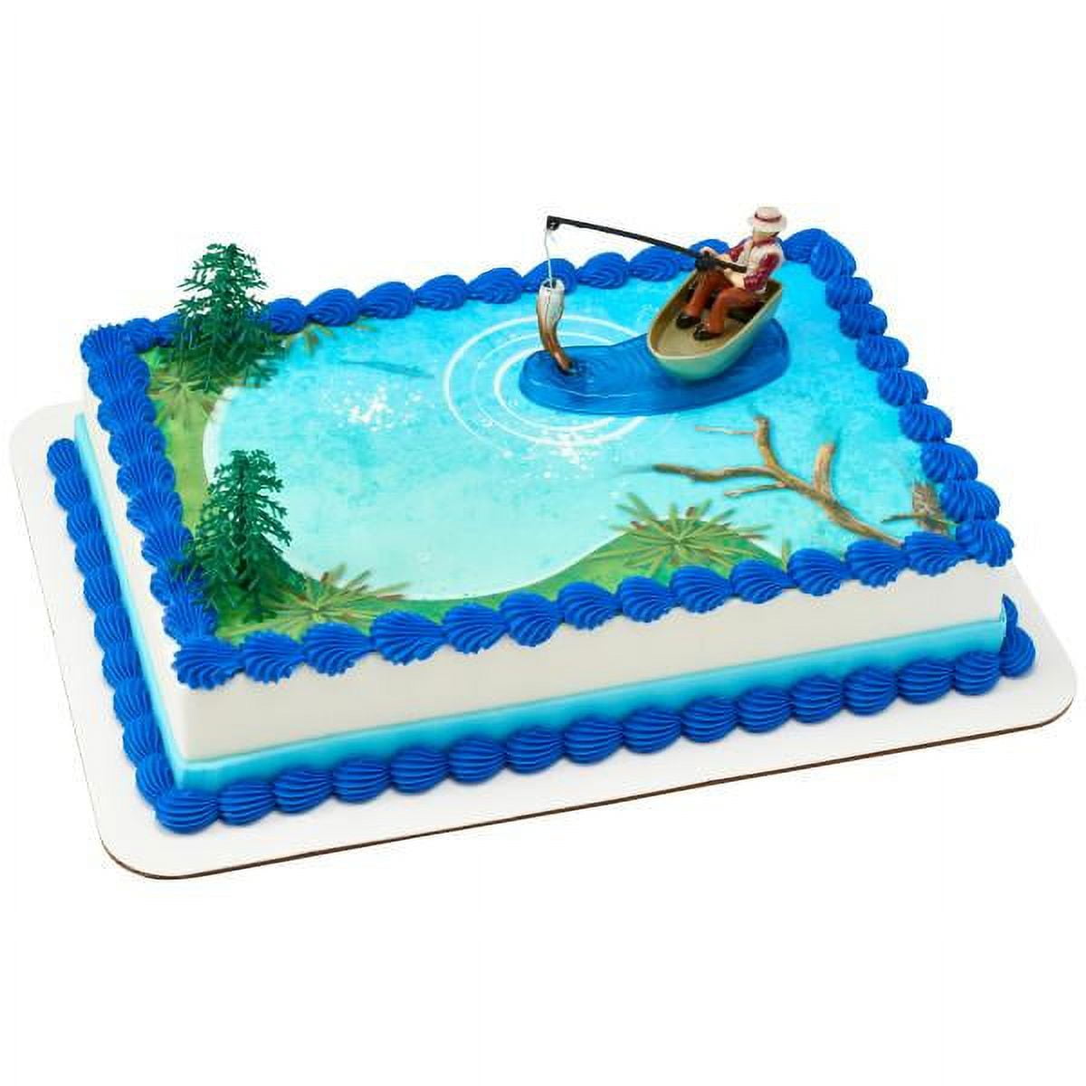 Fishing Wedding Cake Topper, Bride and Groom With Fishing Rod, Mr and Mrs Cake  Topper, Personalized Wedding Cake Topper, Hooked for Life 