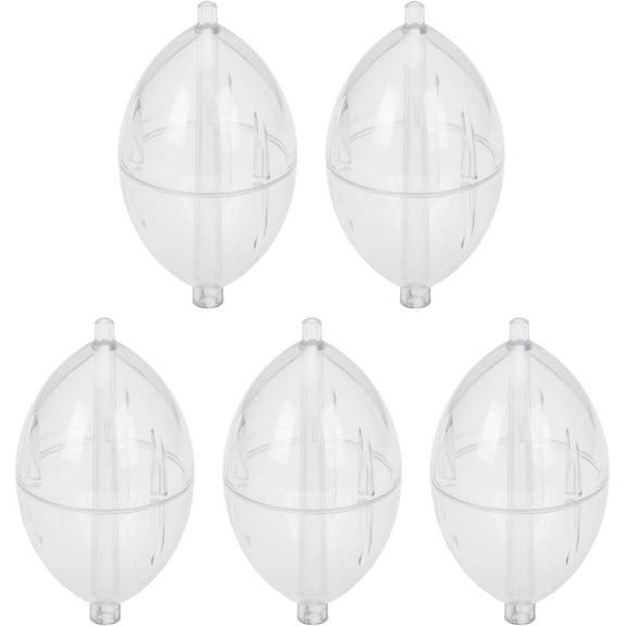 FishingsCastings Bobbers Spin Float Fishing Clear Float Bobbers Buoys Slip Bobbers Strikes Easy to Use Fishing Clear Float Buoys Slip Bobbers Strikes(5Pcs-L)