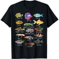 thumbnail image 1 of Fishkeeping Fish Species Biology Types Of Aquarium Fish T-Shirt for Men Women Kids,Charcoal color,size 2XL, 1 of 5