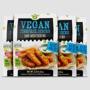 Creative Pea Vegan Fishfree Sticks – Just Add Water & Oil, 4-Pack (65g Each), Makes ~1 kg (2 lb) Prepared Food, Plant-Based, Gluten-Free