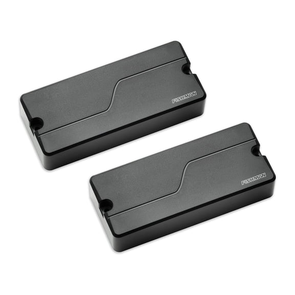 Fishman Fluence 4-string Bass Soapbar Pickup Set, Black Plastic