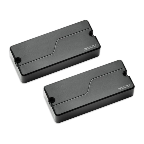 Fishman Fluence 4-string Bass Soapbar Pickup Set, Black Plastic