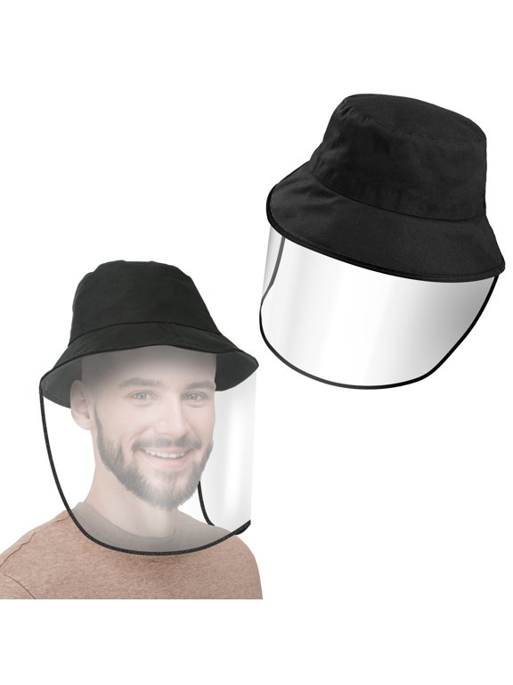 Fishman Hat Protective Face Shield Removable, Moclever Sun Bucket Cap Face Cover Protect Against UV Spitting Saliva Dust Wind for Men Women