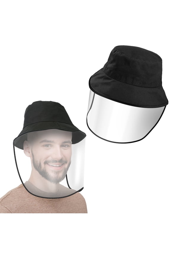 Fishman Hat Protective Face Shield Removable, Moclever Sun Bucket Cap Face Cover Protect Against UV Spitting Saliva Dust Wind for Men Women
