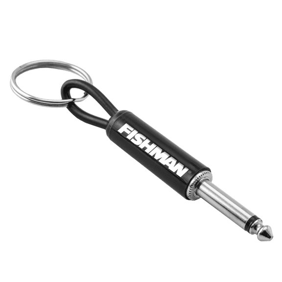 Fishman Logo Guitar Plug Keychain