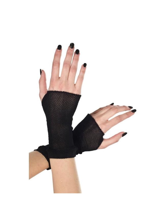 Fishnet gloves 427-BLACK