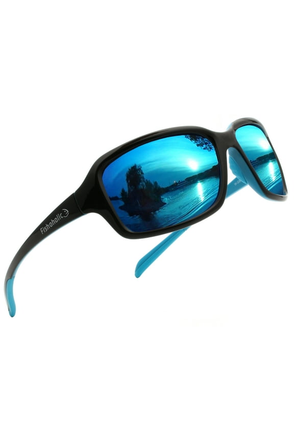 Women's Polarized Fishing Sunlgasses for Women UV400 Protection Outdoor Sport Sunglasses for Golfing Kayaking Boating (wm-GB-BLU-blu)
