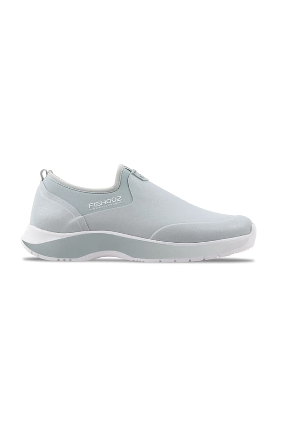 DryRun Waterproof Slip-On Shoes, Ghost/White, Size 11, Breathable Comfort (DRS-MS-GST-M11)