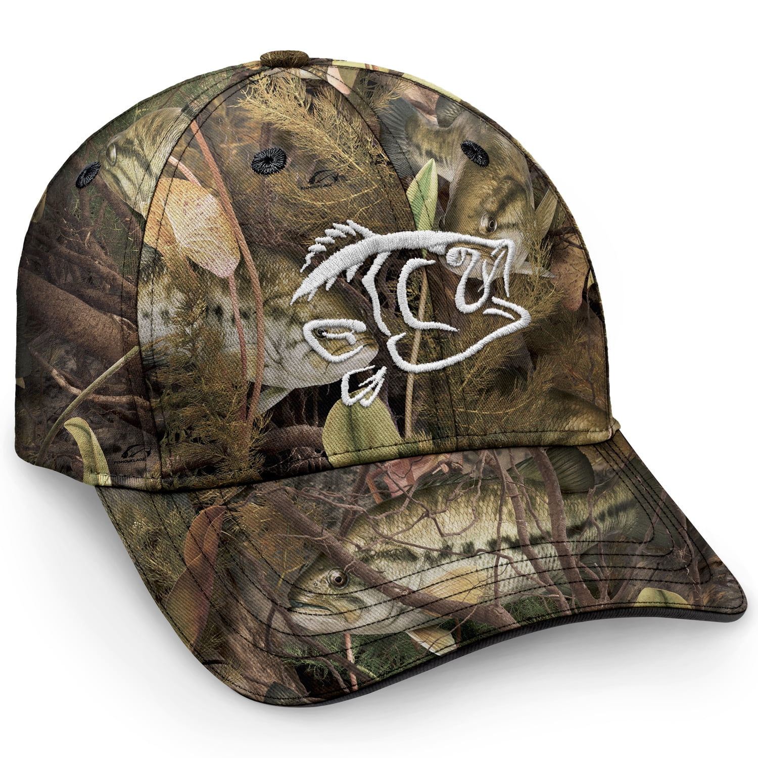 Rebel Lure Fishing Hat with Full Back, Camo 