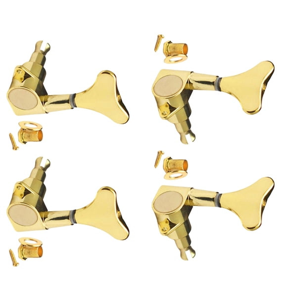 Fishtail Shape Button Bass Machine Head Tuners for Precisions Bass String Tuning