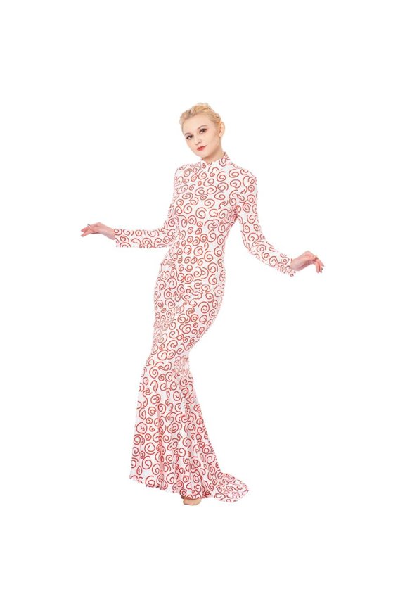 Fishtail Slim Long Dress Prom Gown for Women