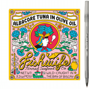 Fishwife Albacore Tuna in Olive Oil with pan