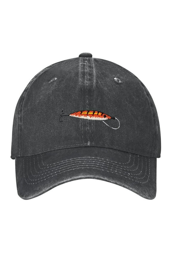 Here Fishy Fishy Hat, Fishing Hat , Print Vintage Wash Dad Hat Adjustable Curved Brim Baseball Cap,Made In USA,Casual Outdoor Sports Fishing Cap for Men and Women