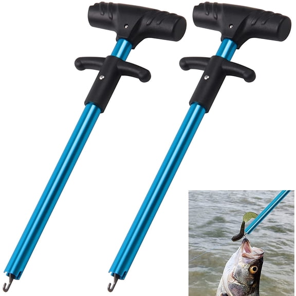 Fisihing Hook Remover Tools,2Packs T-Shape Aluminum Extractor Squeeze-Out Fish Hook Tools Fishing Accessories