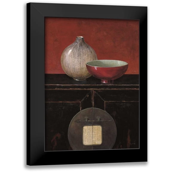 Fisk, Arnie 11x14 Black Modern Framed Museum Art Print Titled - Asian Armoire - Noir