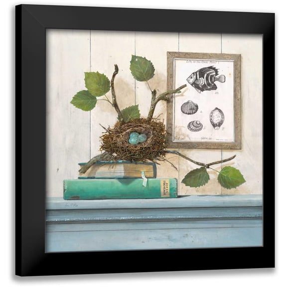Fisk, Arnie 12x12 Black Modern Framed Museum Art Print Titled - Seaside Branch