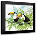 thumbnail image 1 of Fisk, Arnie 12x12 Black Modern Framed Museum Art Print Titled - Toucans, 1 of 5