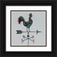 thumbnail image 1 of Fisk, Arnie 12x12 Black Ornate Wood Framed with Double Matting Museum Art Print Titled - Rural Relic Rooster, 1 of 4