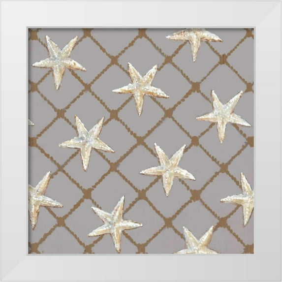Fisk, Arnie 12x12 White Modern Wood Framed Museum Art Print Titled - Net Full of Stars