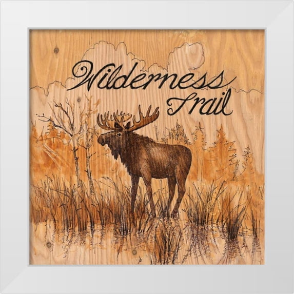 Fisk, Arnie 12x12 White Modern Wood Framed Museum Art Print Titled - Wilderness Trail