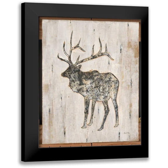Fisk, Arnie 12x14 Black Modern Framed Museum Art Print Titled - Rustic Elk