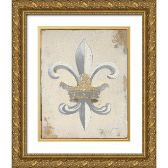 Fisk, Arnie 12x14 Gold Ornate Wood Framed with Double Matting Museum Art Print Titled - Crown of Fleur