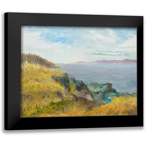 Fisk, Arnie 14x12 Black Modern Framed Museum Art Print Titled - Pacific Coast View