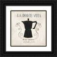 thumbnail image 1 of Fisk, Arnie 15x15 Black Ornate Wood Framed with Double Matting Museum Art Print Titled - La Dolce Vita Coffee, 1 of 4