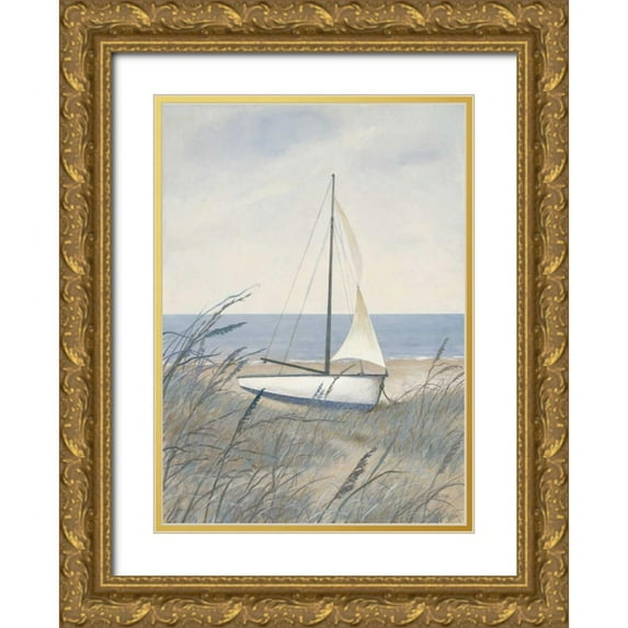 Fisk, Arnie 18x24 Gold Ornate Wood Framed with Double Matting Museum Art Print Titled - Tide Going Out