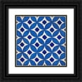 thumbnail image 1 of Fisk, Arnie 20x20 Black Ornate Wood Framed with Double Matting Museum Art Print Titled - Lapis Inlaid Tile, 1 of 4
