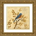 thumbnail image 1 of Fisk, Arnie 20x20 Gold Ornate Wood Framed with Double Matting Museum Art Print Titled - Golden Bluebird, 1 of 4