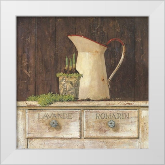 Fisk, Arnie 20x20 White Modern Wood Framed Museum Art Print Titled - Romarin