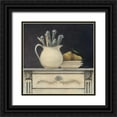 thumbnail image 1 of Fisk, Arnie 26x26 Black Ornate Wood Framed with Double Matting Museum Art Print Titled - Antique Silverware, 1 of 4