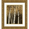 thumbnail image 1 of Fisk, Arnie 26x30 Gold Ornate Wood Framed with Double Matting Museum Art Print Titled - Shimmering Birches 2, 1 of 4