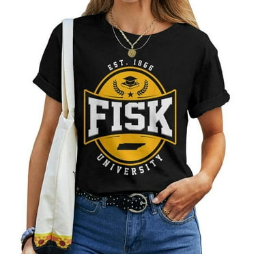 Fisk University Arch Vintage Retro Women’s T-Shirt, Classic College Apparel, Fisk U Alumni Shirt, Retro HBCU Pride Tee for Women