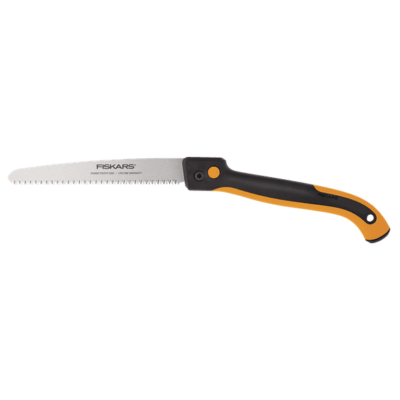 Fiskars 10-Inch Handsaw, New Soft Grip 10-Inch Pruning Saw, Folding, Black and Orange - ( 2 pack )