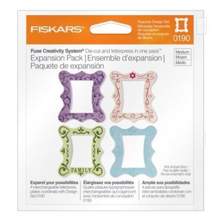 Fiskars 100970-1001 Frame Design Plate Expansion Pack, Medium, 4-Pack, New, Free